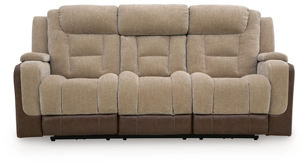 Mixed Motion Power Reclining Sofa - Brownstone (3)