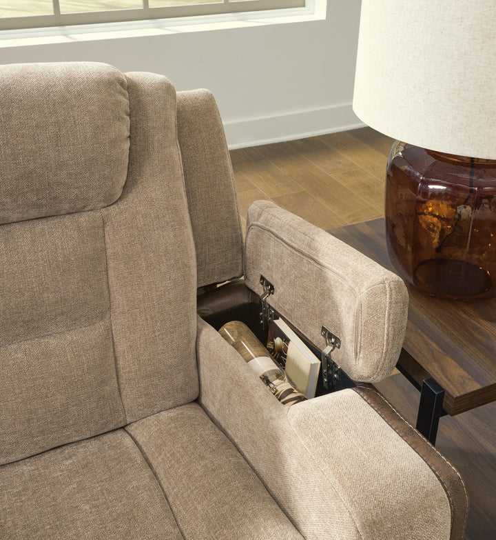 Mixed Motion Power Reclining Sofa - Brownstone (11)