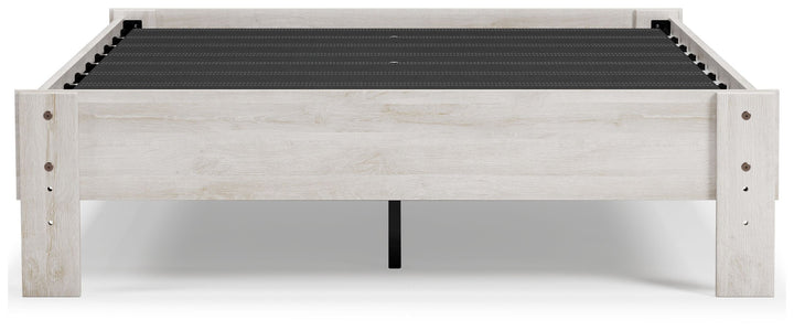 Shawburn - Full Platform Bed - Whitewash