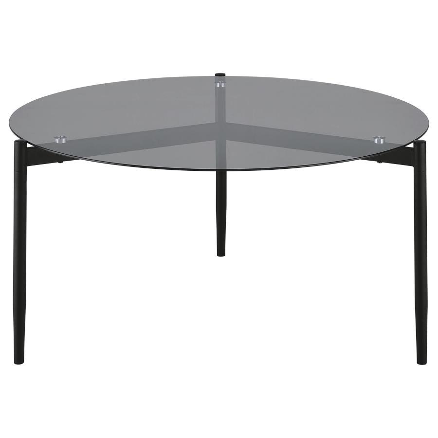 Rosalie - 2 Piece Round Coffee And End Table Set - Gray