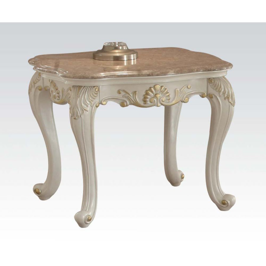 Chantelle End Table with Marble Top