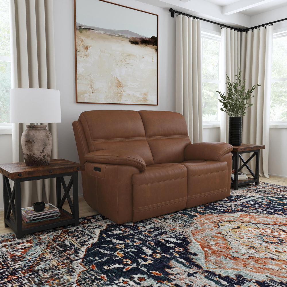 Jackson Power Reclining Loveseat With Power Headrests Whiskey