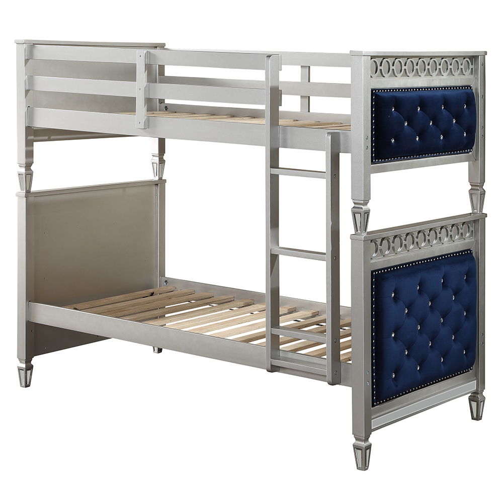 varian-twin-over-twin-bunk-bed-blue-velvet-silver