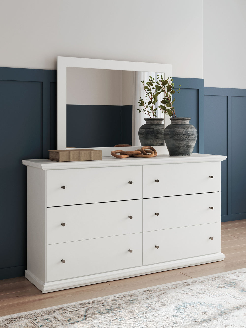 Bostwick Shoals - Dresser and Mirror - White