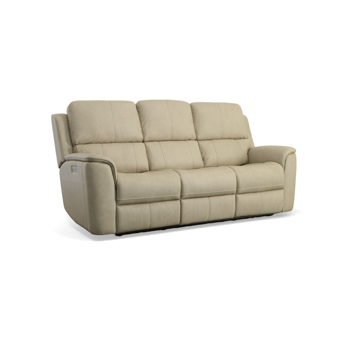 Flexsteel 1041-62PH-94680 Henry  Power Reclining Sofa With Power Headrests & Lumbar  Beige
