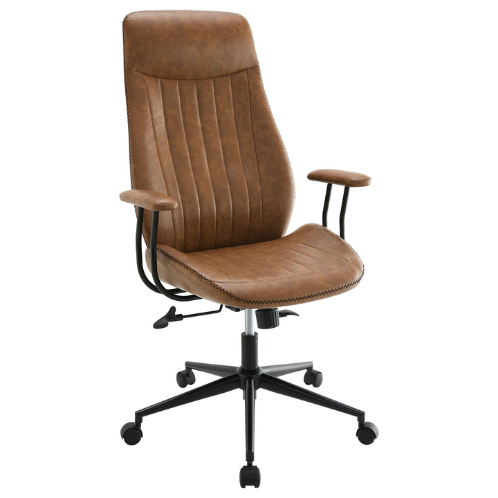 Coaster Furniture Ranger - Upholstered Adjustable Home Office Desk Chair - Brown