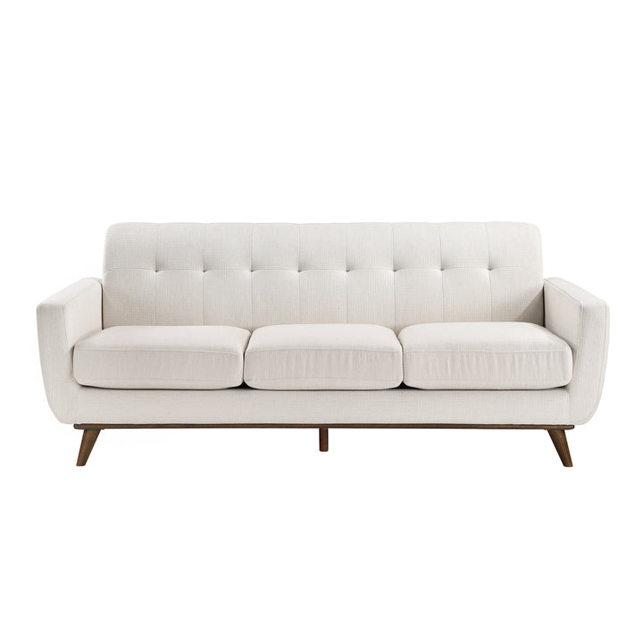 Martina Mid-Century Modern 84" Beige Sofa