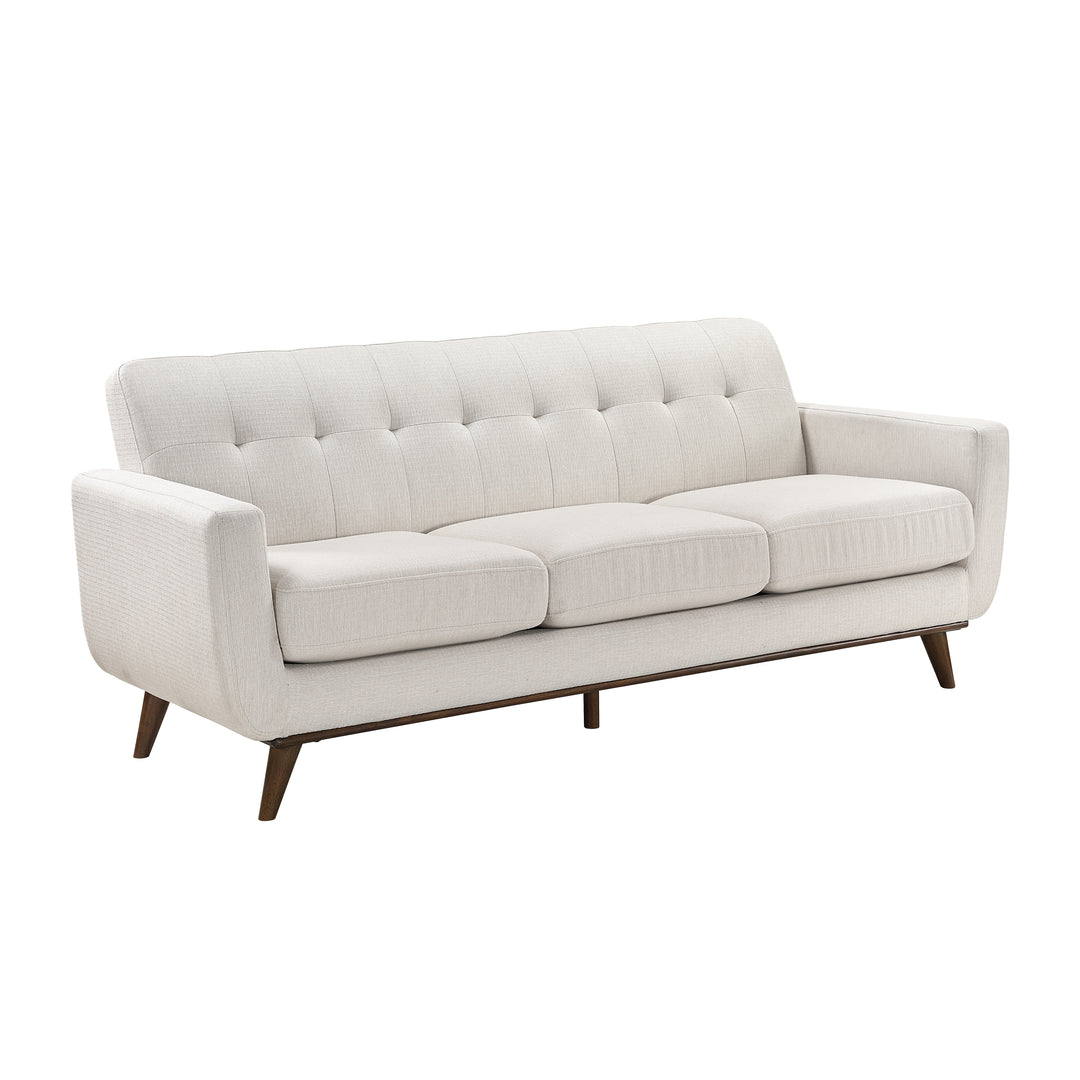 Martina Mid-Century Modern 84" Beige Sofa