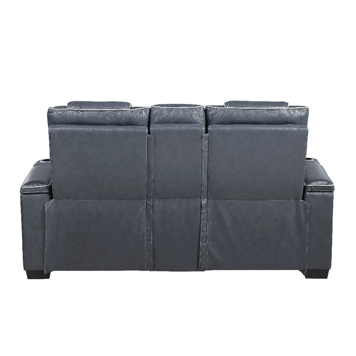 Apex Power Triple Leather Power Reclining Sofa &amp; Loveseat with Air Massage and Heat