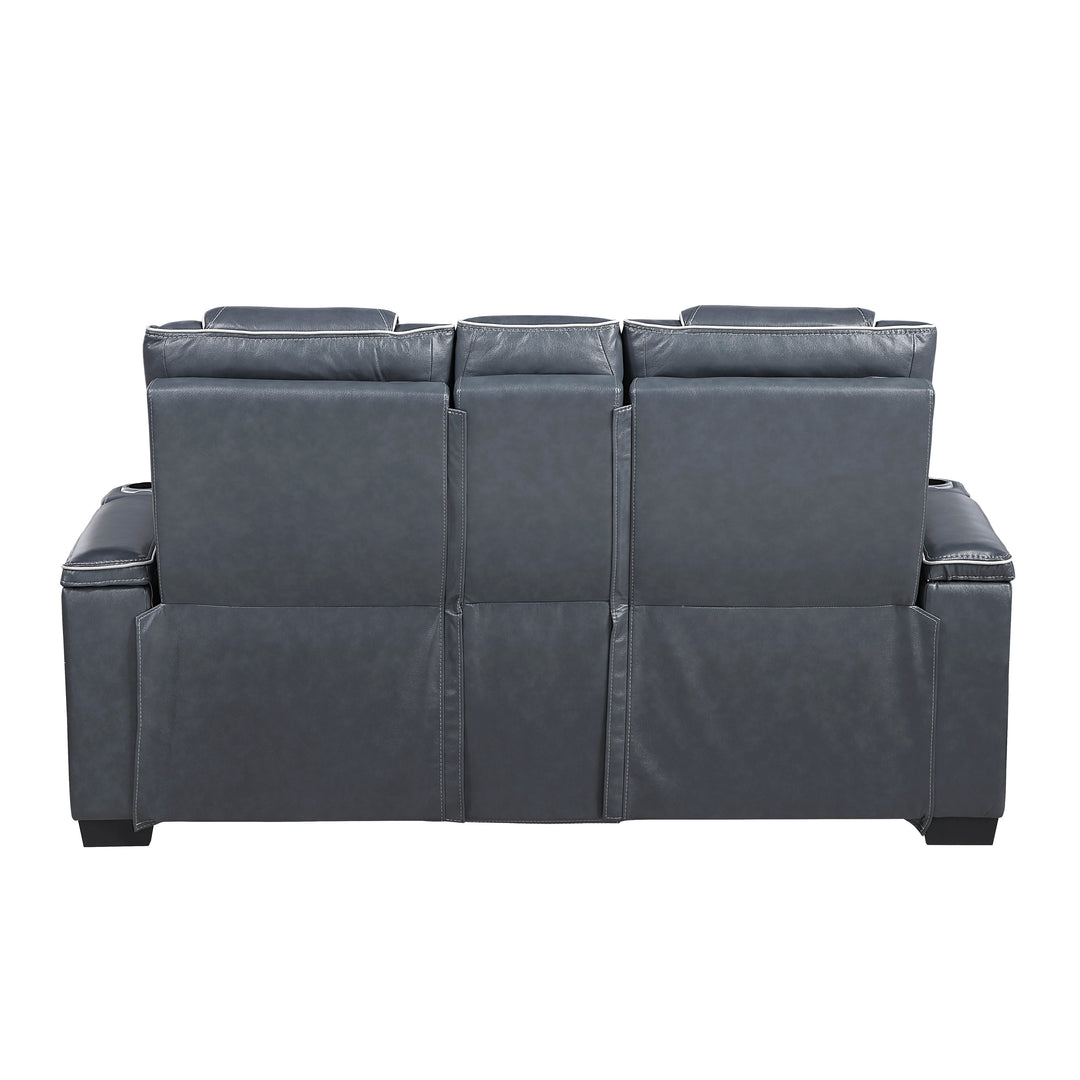 Apex Power Triple Leather Power Reclining Sofa & Loveseat with Air Massage and Heat