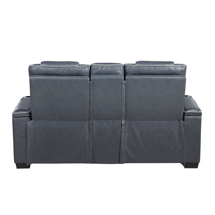 Apex Power Triple Leather Power Reclining Sofa &amp; Loveseat with Air Massage and Heat