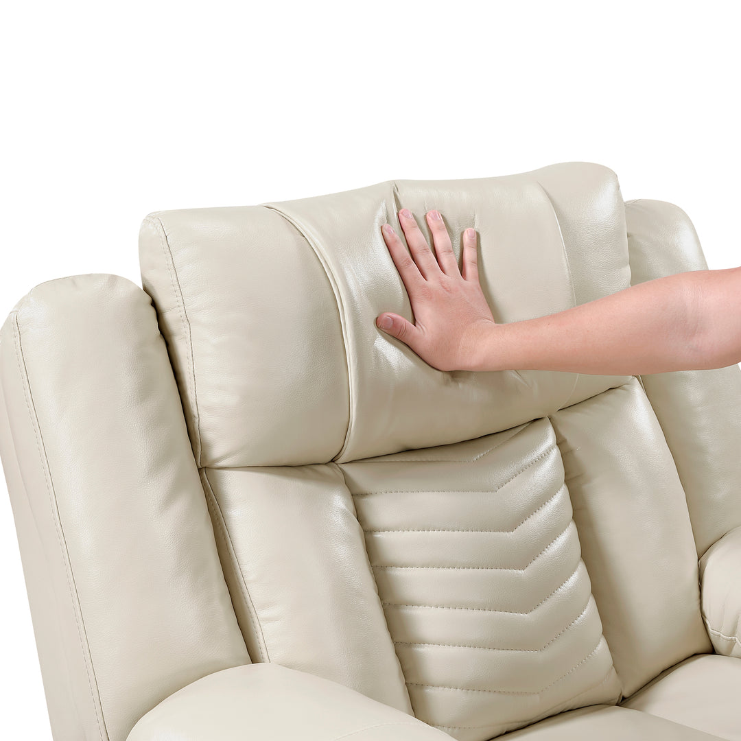 Huron Power Reclining Chair with LED and Charging Ports