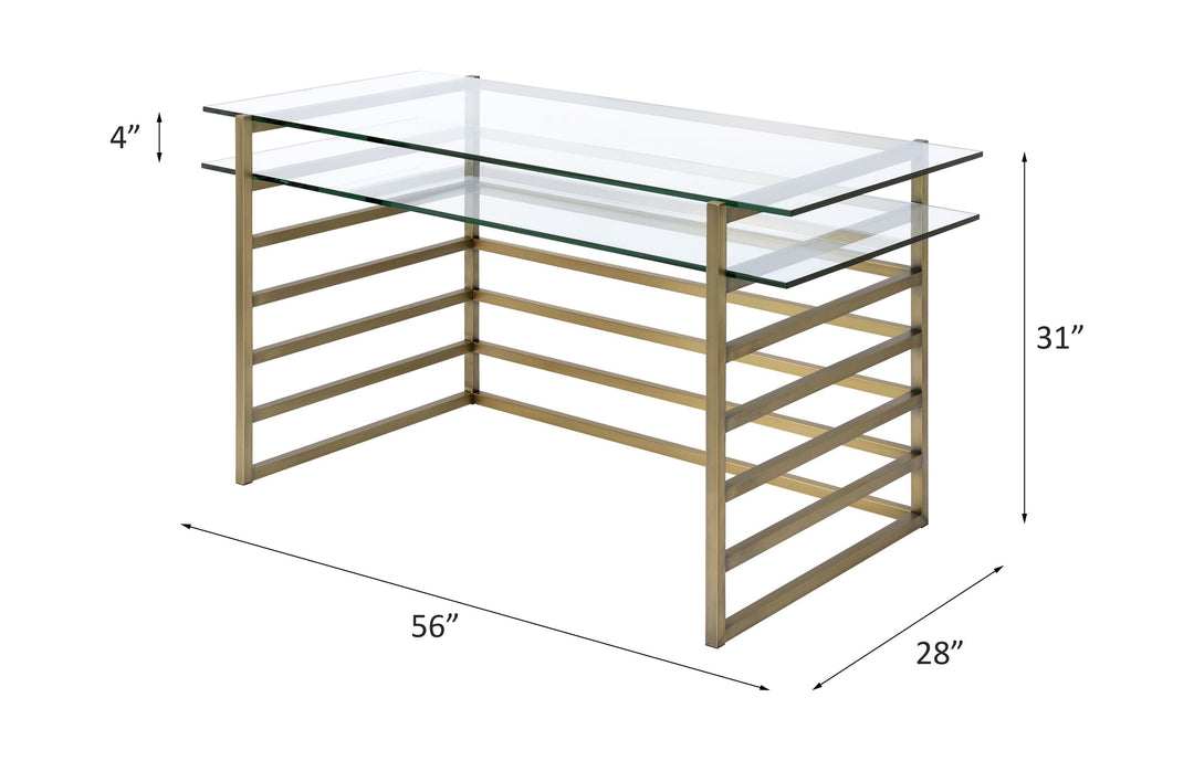 shona-writing-desk-clear-glass-top-antique-gold