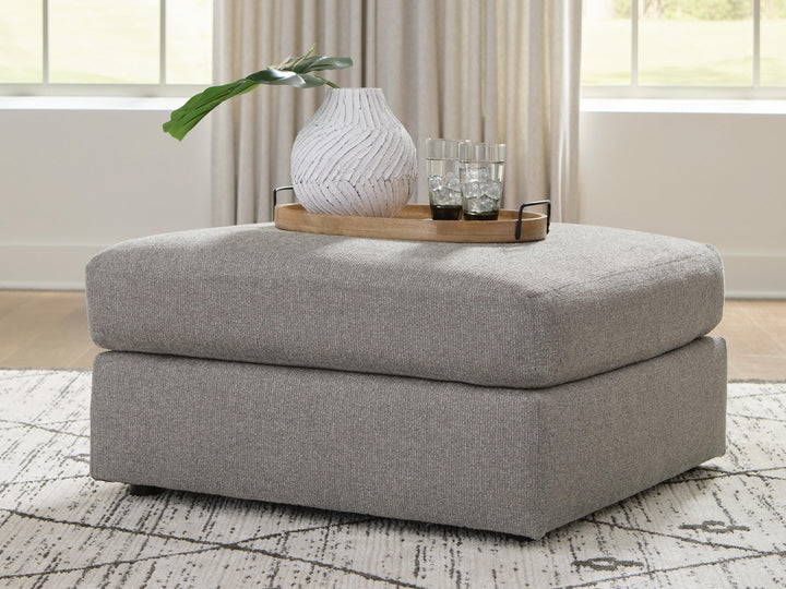 Lindon Oversized Accent Ottoman - Smoke (2)