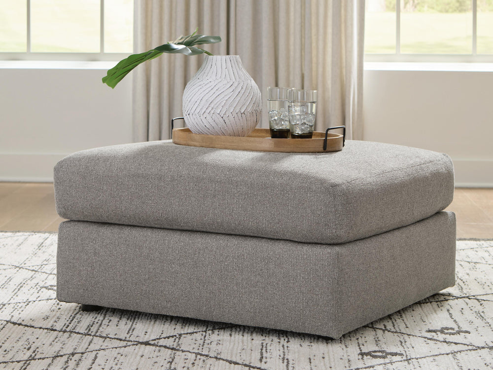 Lindon Oversized Accent Ottoman - Smoke (2)