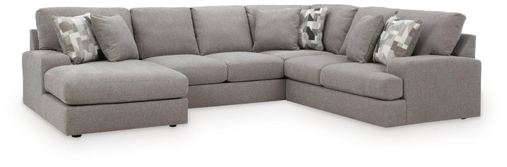 Lindon 3-Piece Sectional with Chaise - Smoke (1)