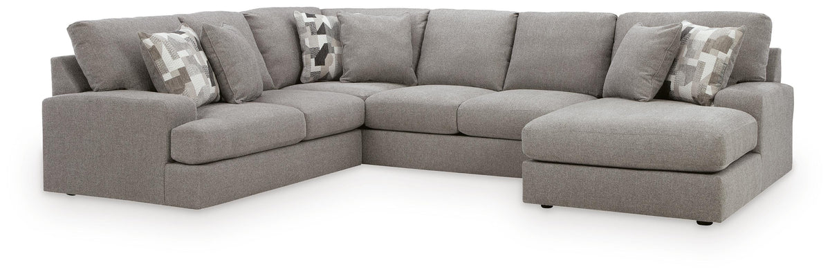 Lindon 3-Piece Sectional with Chaise - Smoke (1)