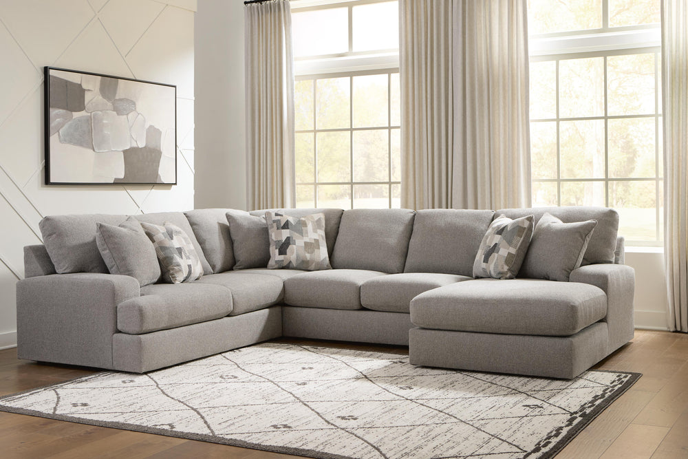 Lindon 3-Piece Sectional with Chaise - Smoke (2)