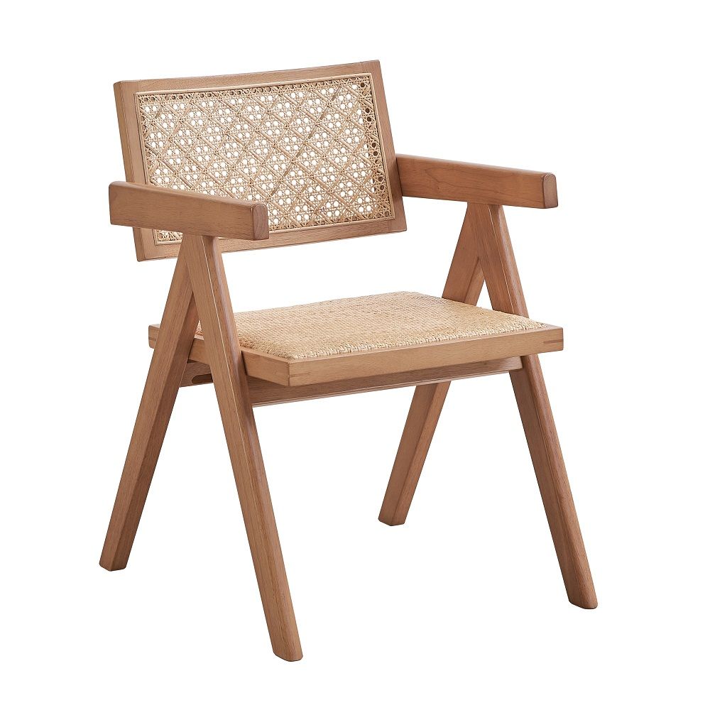 ACME Furniture Velentina Arm Chair Set of 2) Rattan & Natural