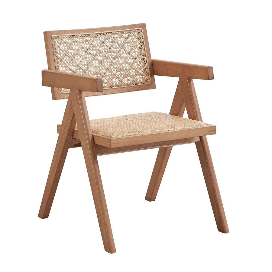 ACME Furniture Velentina Arm Chair Set of 2) Rattan & Natural
