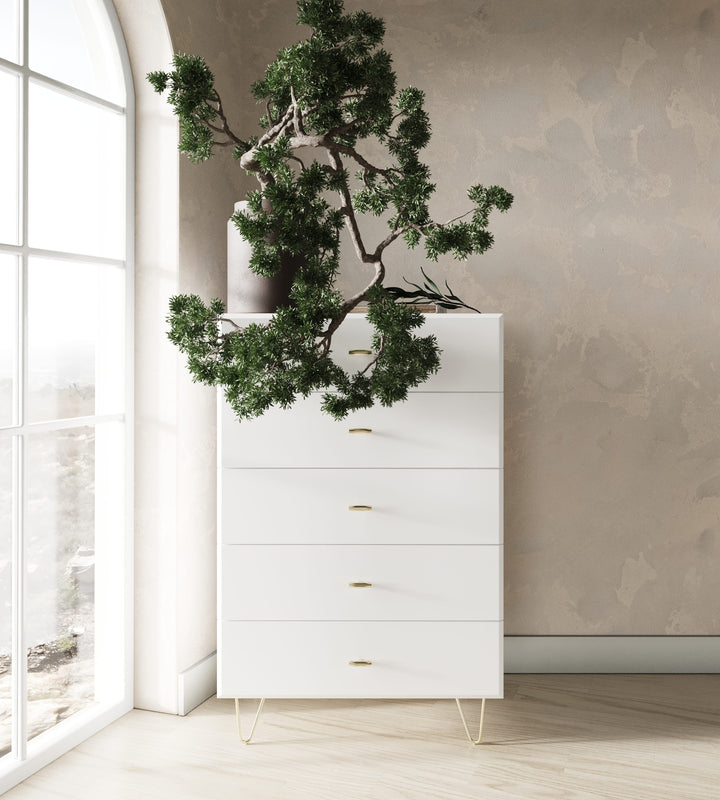 Bryan  Modern White Chest