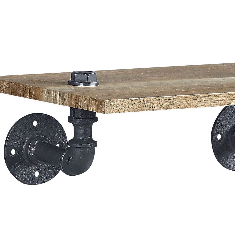 Brantley - Wall Rack - Oak & Sandy Black