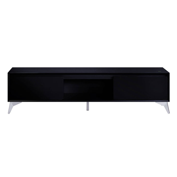 Raceloma - TV Stand - Black & Chrome