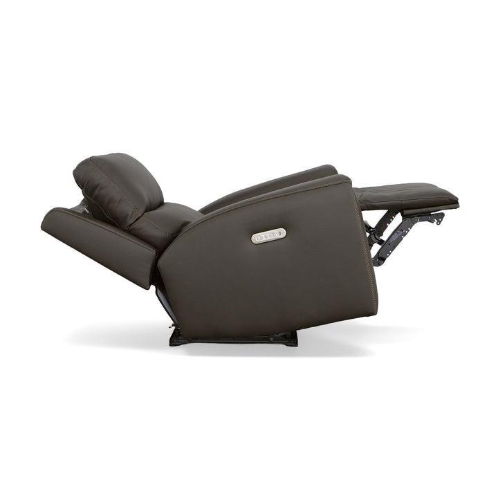 Jarvis Leather Power Recliner with Power Headrest in Mica
