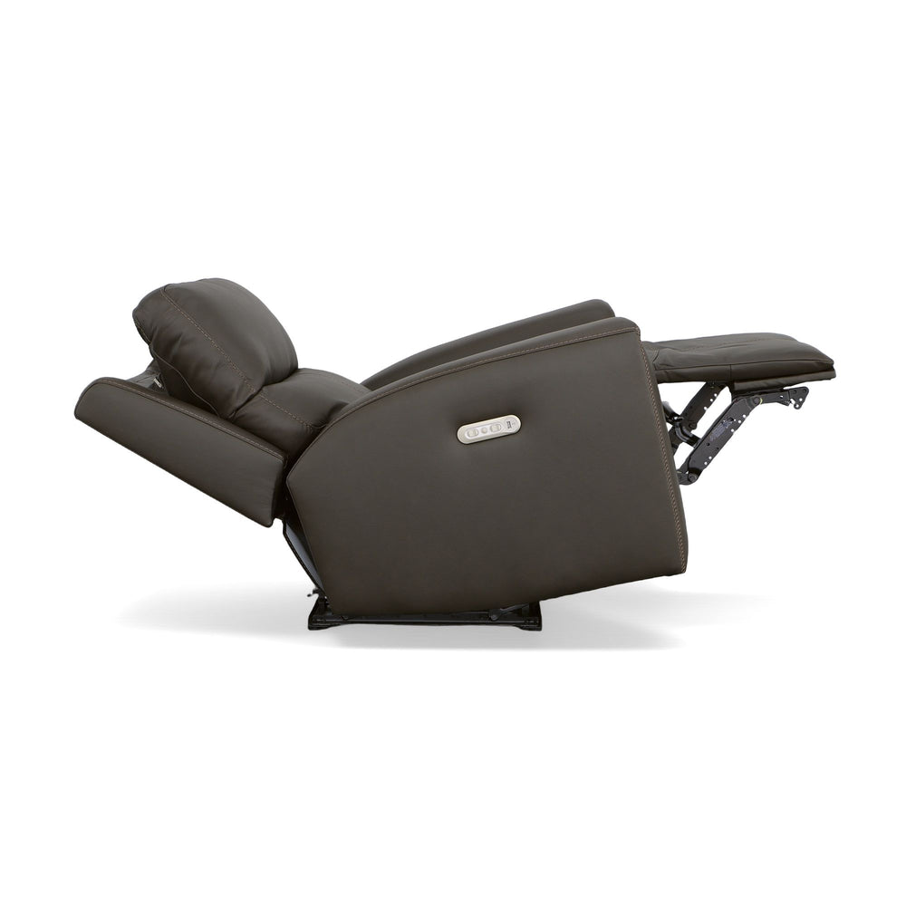 Jarvis Leather Power Recliner with Power Headrest in Mica