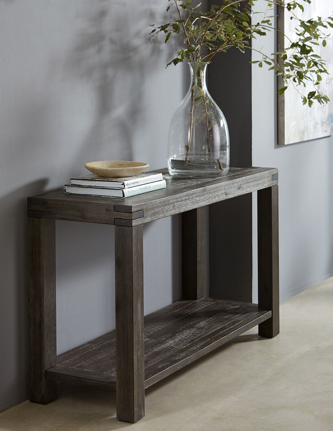 Modus Furniture 3Ft323 Meadow Solid Console Table In Graphite