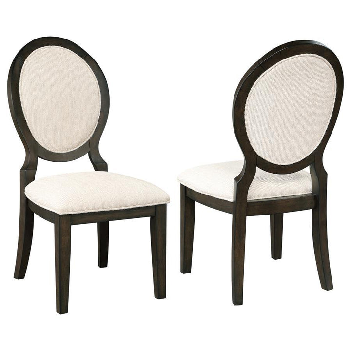 Coaster Furniture Twyla - Oval Back Dining Side Chair  - Dark Cocoa