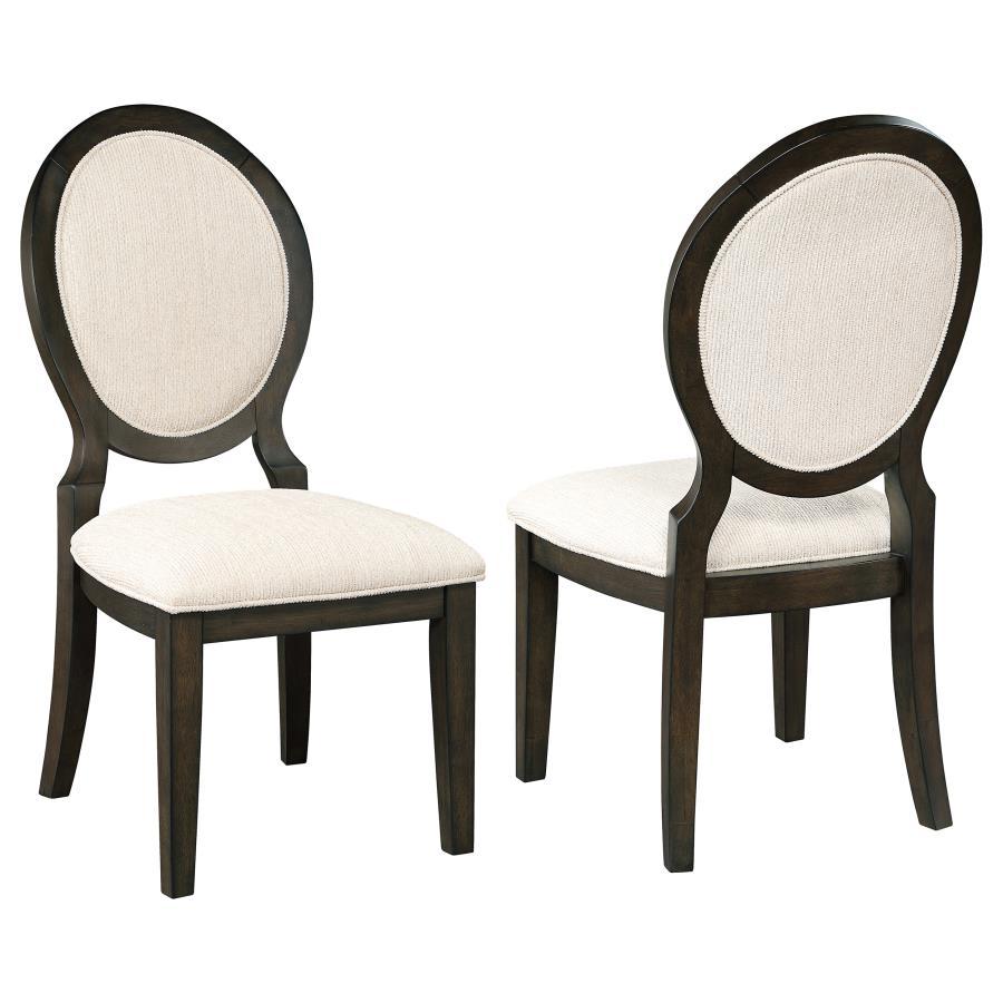 Coaster Furniture Twyla - Oval Back Dining Side Chair  - Dark Cocoa