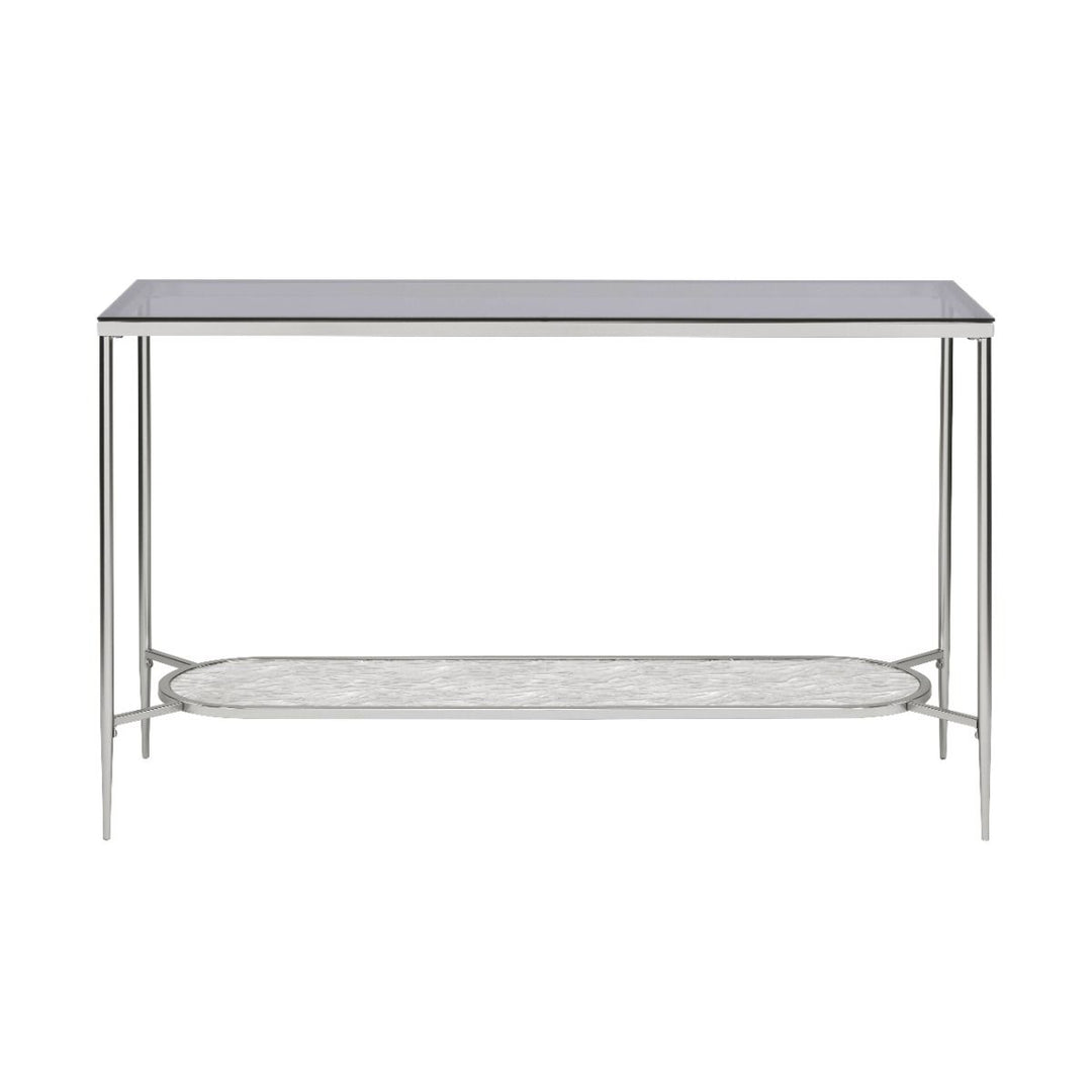 Adelrik - Sofa Table - Glass & Chrome