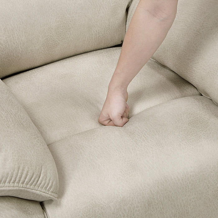 Power Double Reclining Sofa - Sand