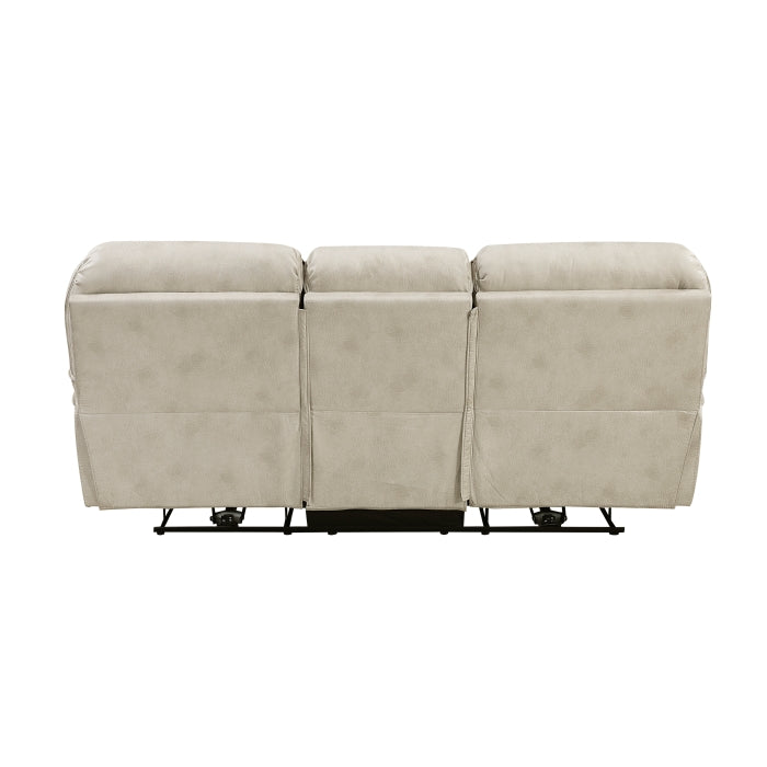 Power Double Reclining Sofa - Sand