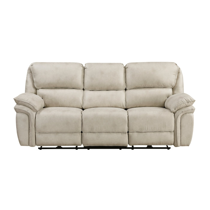 Power Double Reclining Sofa - Sand