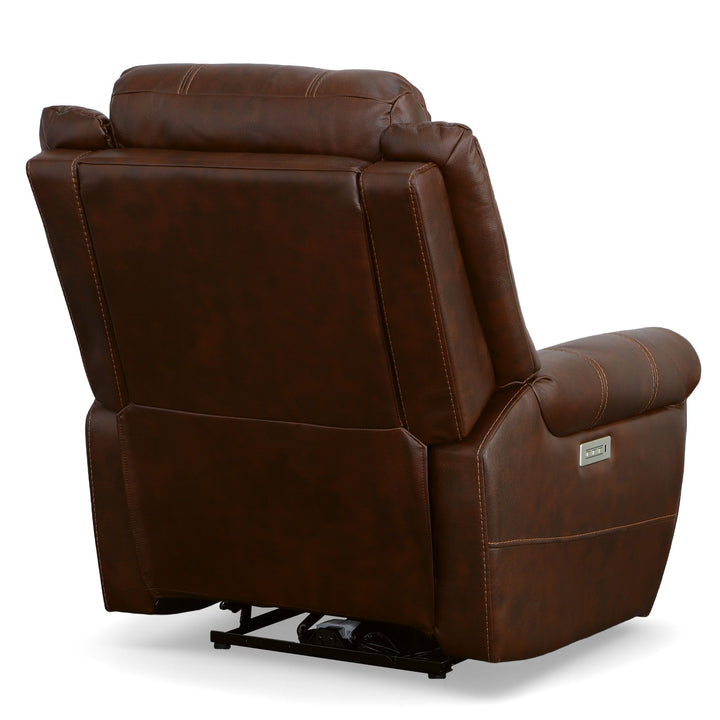 Oscar Fabric Power Recliner with Power Headrest in Pumpernickel