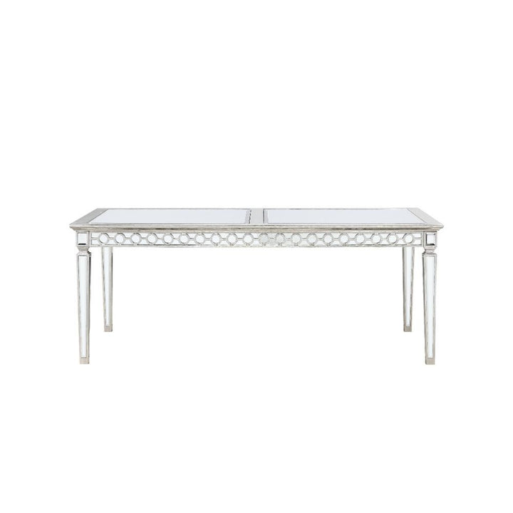 Varian - Dining Table 78"L) - Mirrored & Antique Platinum