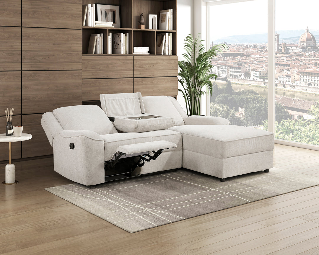 Monterey 2-Piece Reclining Sectional with Right Chaise