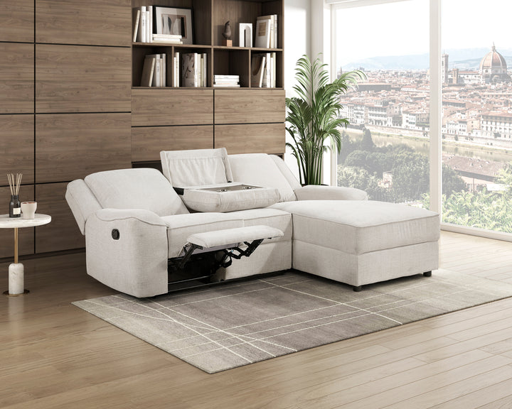 Monterey 2-Piece Reclining Sectional with Right Chaise