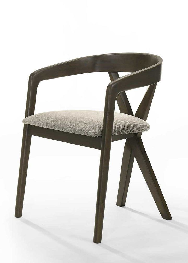 Weiss - Mid-Century Modern Wenge Round Dining Set