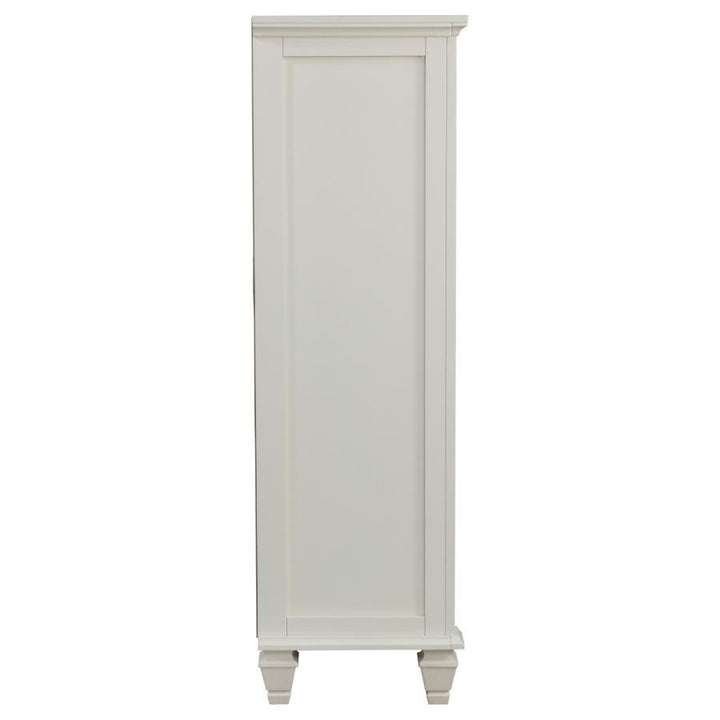 Sandy Beach - 8-Drawer Door Chest - Cream White