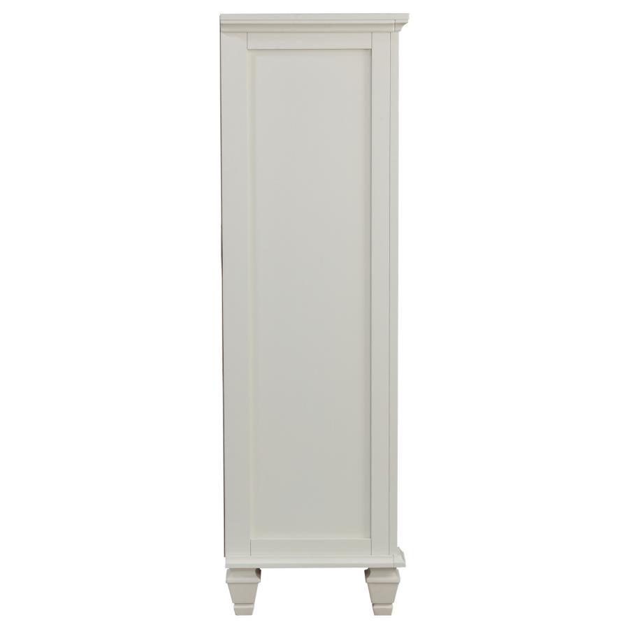 Sandy Beach - 8-Drawer Door Chest - Cream White