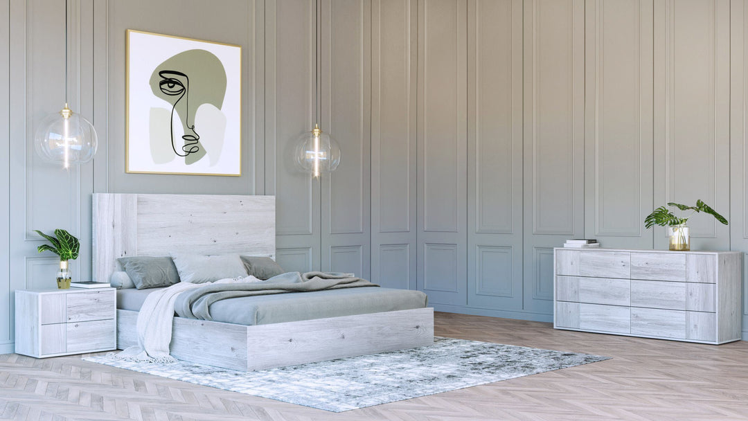 Asus  Modern Italian White 4Piece Bedroom Set