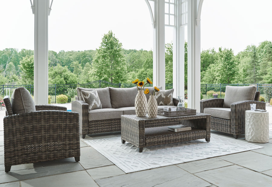 Oasis Court Outdoor Sofa/Chairs/Table Set