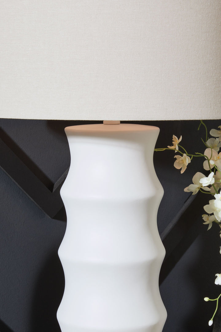 Veraleigh - Poly Table Lamp - White by Ashley Furniture product image