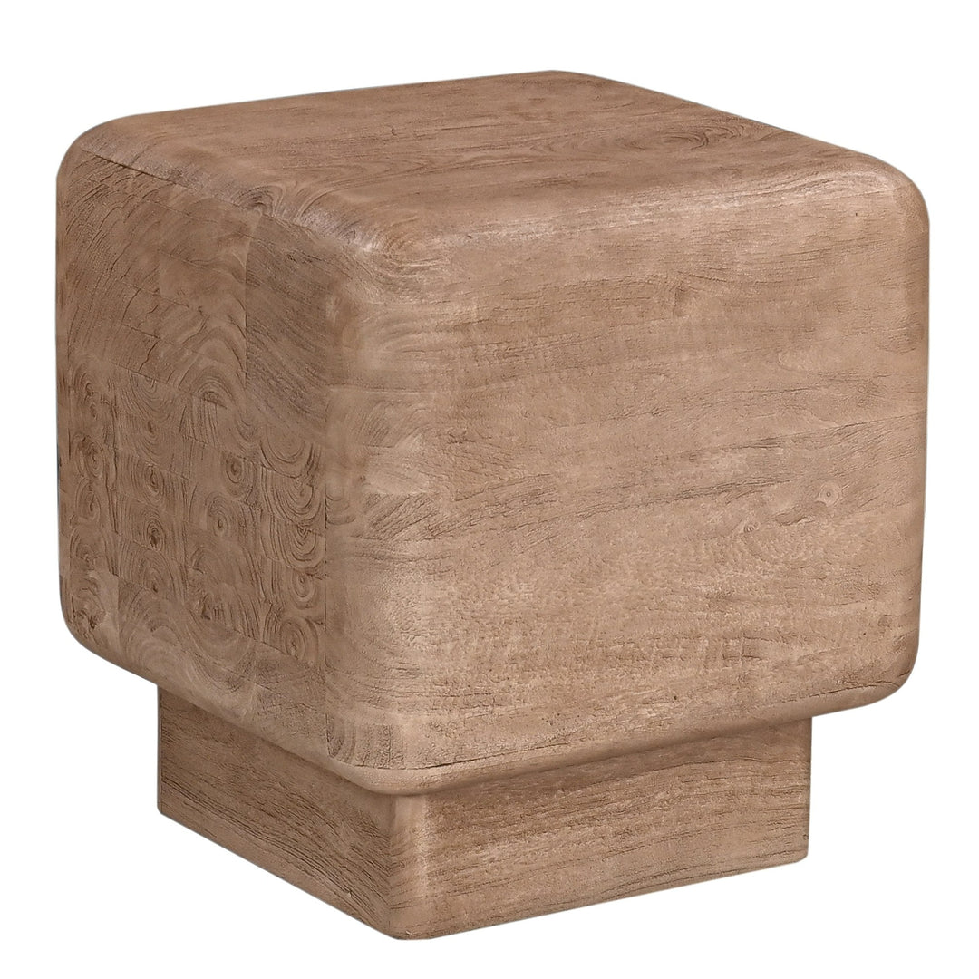 Bruno - Modern Mango Wood Square End Table