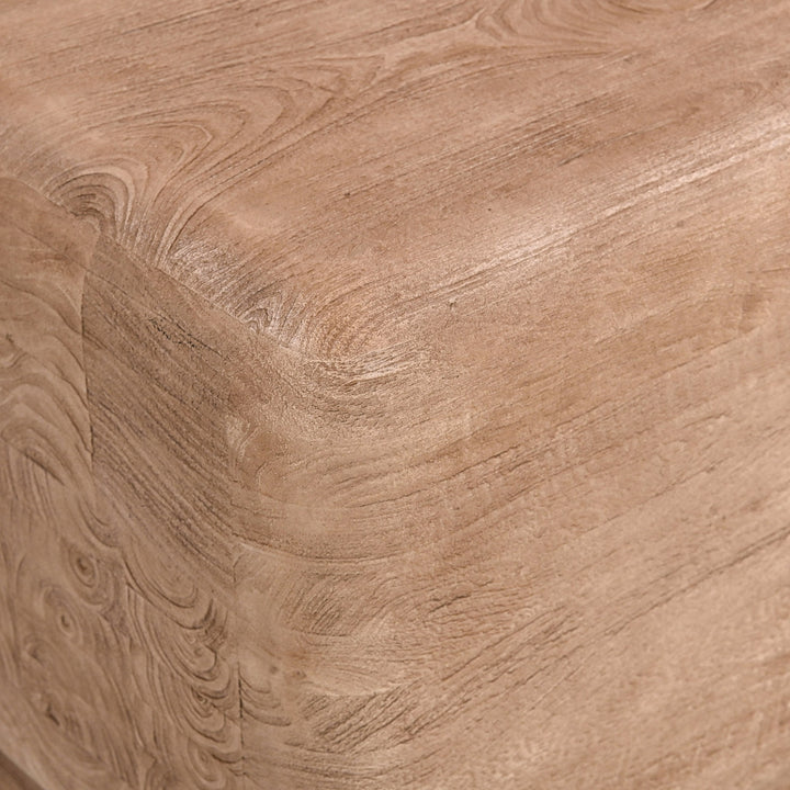 Bruno - Modern Mango Wood Square End Table