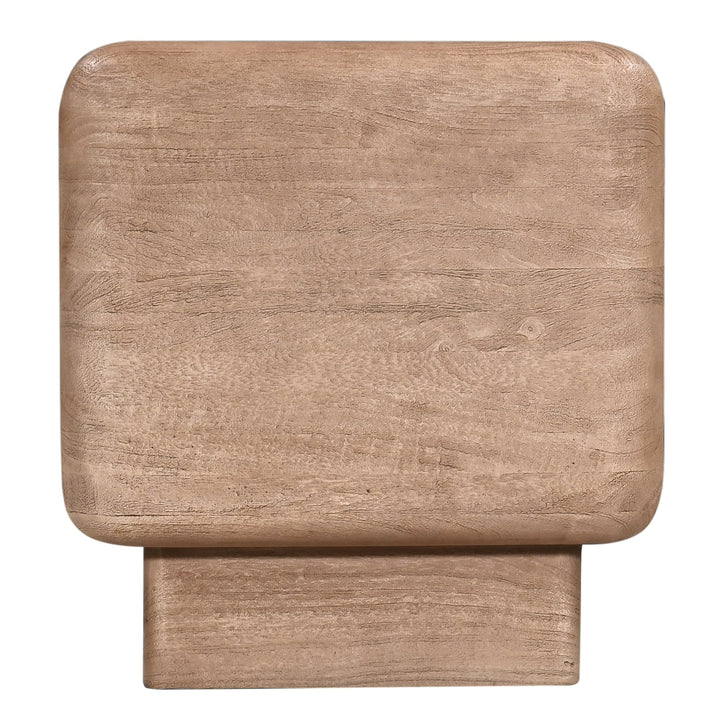 Bruno - Modern Mango Wood Square End Table
