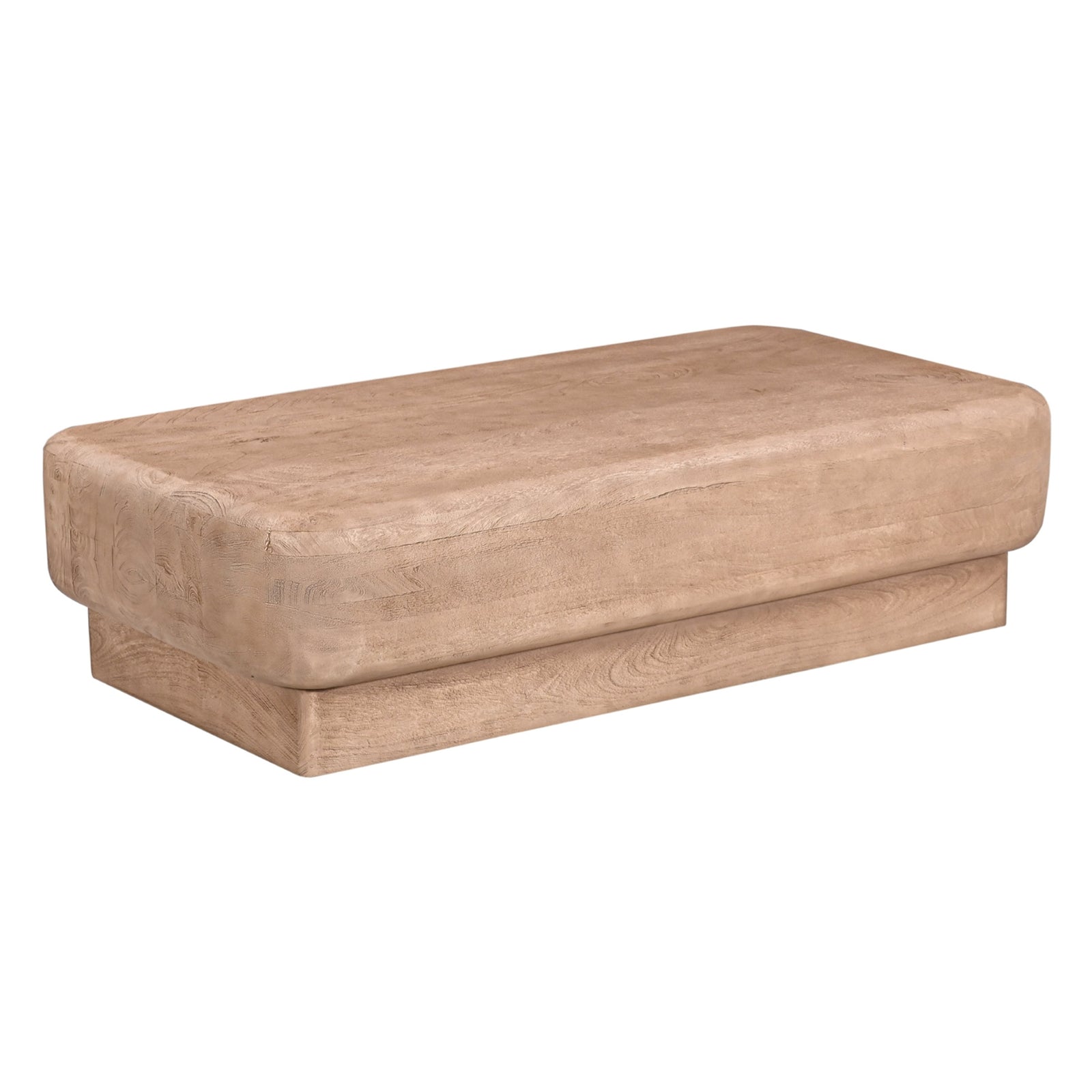 Bruno - Modern Mango Wood Rectangular Coffee Table